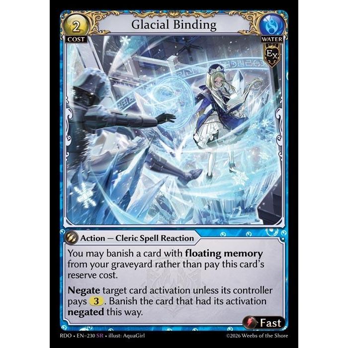 Image for Glacial Binding (230) (Radiant Origins) - Grand Archive TCG