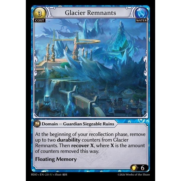 Image for Glacier Remnants (231) (Radiant Origins) - Grand Archive TCG