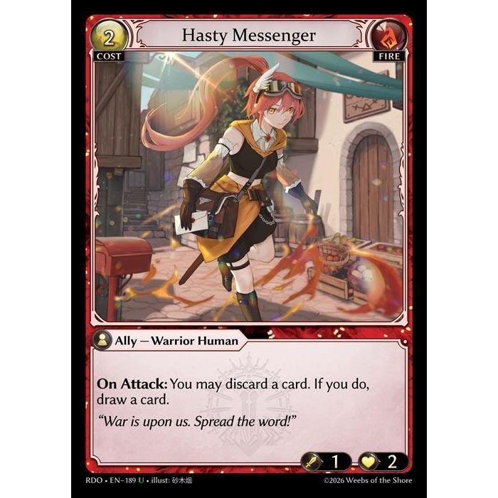 Image for Hasty Messenger (189) (Radiant Origins) - Grand Archive TCG
