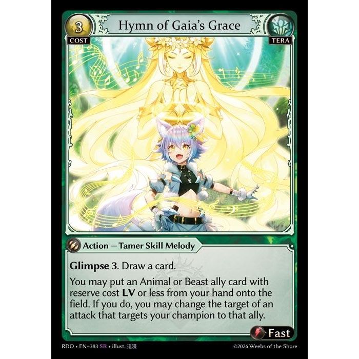 Image for Hymn of Gaia's Grace (383) (Radiant Origins) - Grand Archive TCG