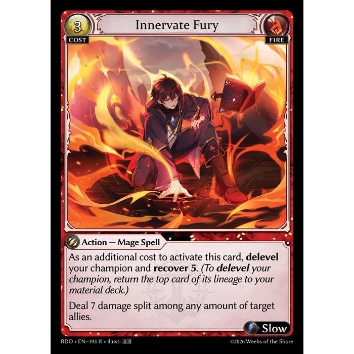 Image for Innervate Fury (193) (Radiant Origins) - Grand Archive TCG