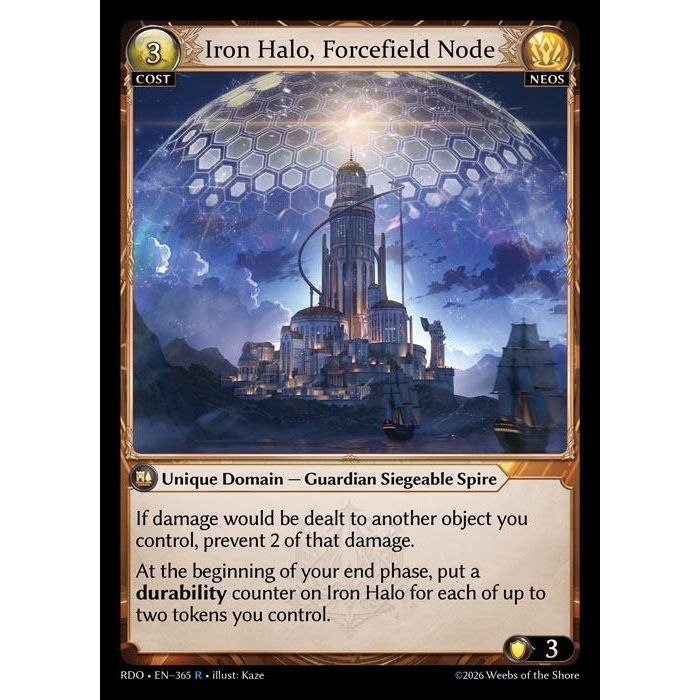 Image for Iron Halo, Forcefield Node (365) (Radiant Origins) - Grand Archive TCG