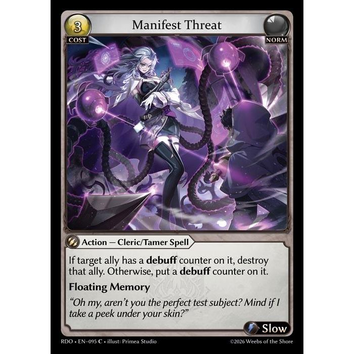 Image for Manifest Threat (095) (Radiant Origins) - Grand Archive TCG