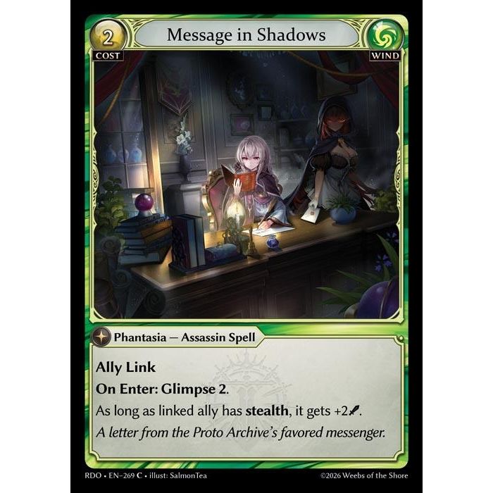 Image for Message in Shadows (269) (Radiant Origins) - Grand Archive TCG