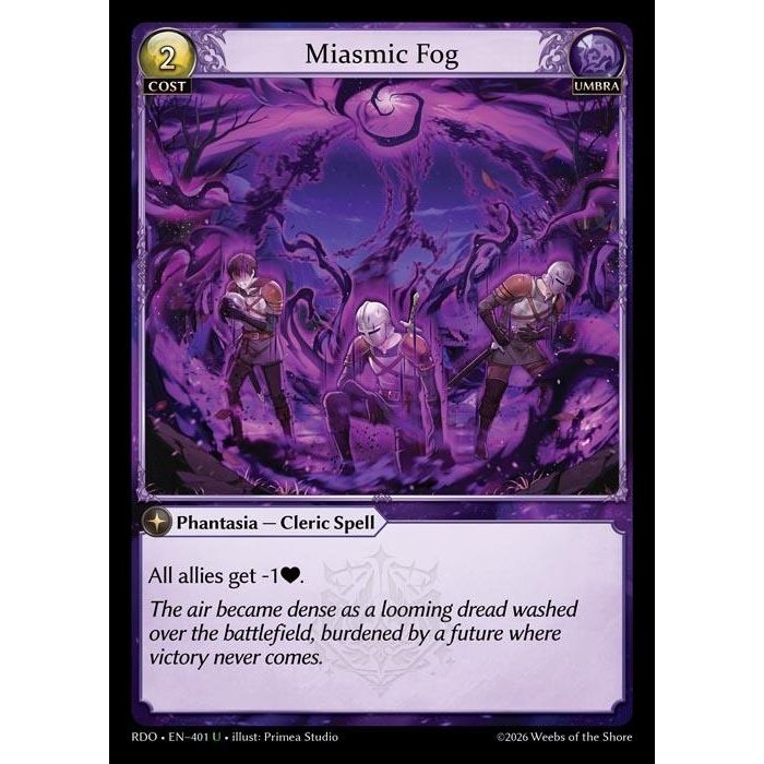 Image for Miasmic Fog (401) (Radiant Origins) - Grand Archive TCG