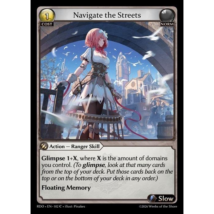 Image for Navigate the Streets (102) (Radiant Origins) - Grand Archive TCG