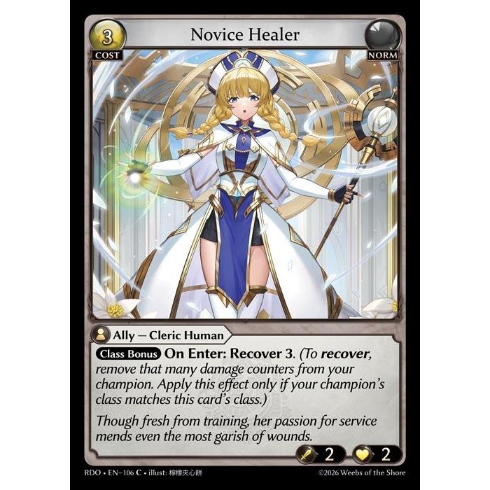 Image for Novice Healer (106) (Radiant Origins) - Grand Archive TCG