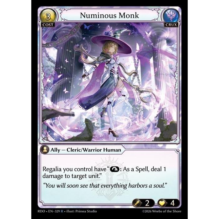 Image for Numinous Monk (329) (Radiant Origins) - Grand Archive TCG
