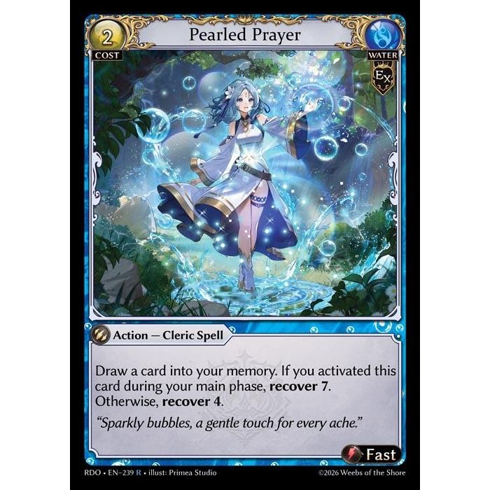 Image for Pearled Prayer (239) (Radiant Origins) - Grand Archive TCG