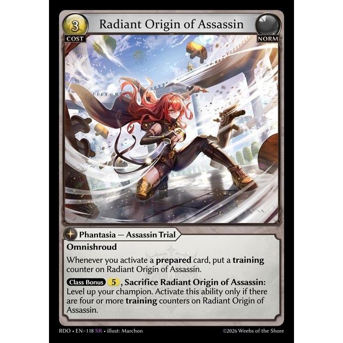 Image for Radiant Origin of Assassin (118) (Radiant Origins) - Grand Archive TCG