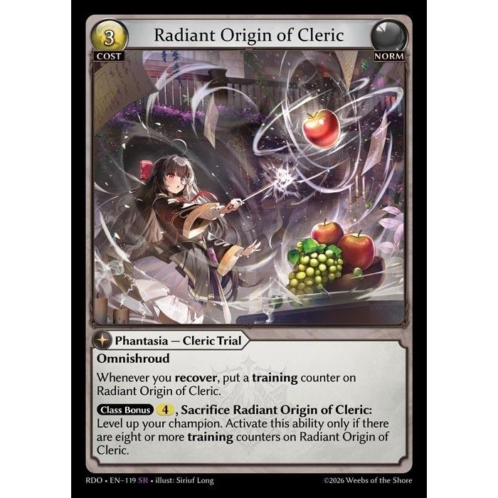 Image for Radiant Origin of Cleric (119) (Radiant Origins) - Grand Archive TCG