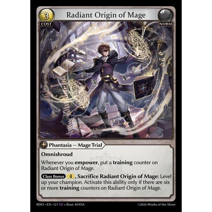 Image for Radiant Origin of Mage (121) (Radiant Origins) - Grand Archive TCG