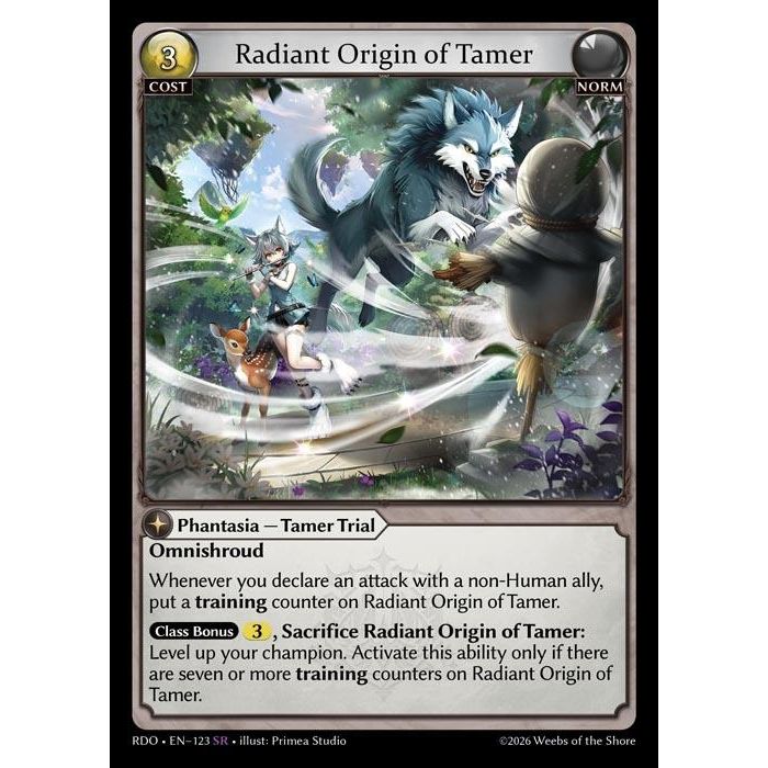 Image for Radiant Origin of Tamer (123) (Radiant Origins) - Grand Archive TCG