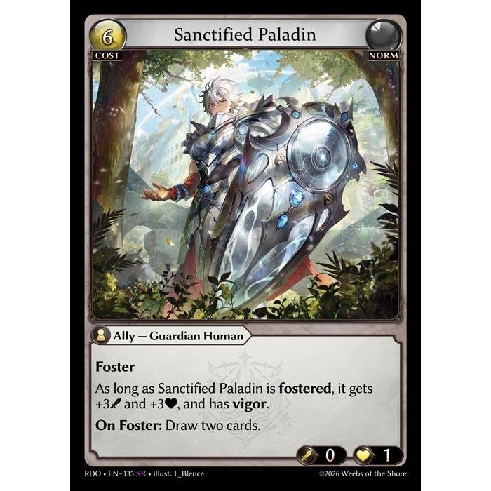 Image for Sanctified Paladin (135) (Radiant Origins) - Grand Archive TCG