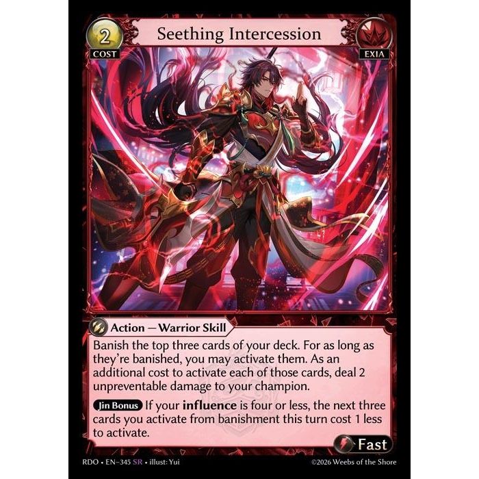 Image for Seething Intercession (345) (Radiant Origins) - Grand Archive TCG