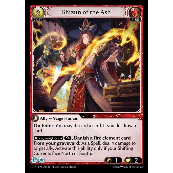 Image for Shizun of the Ash (200) (Radiant Origins) - Grand Archive TCG