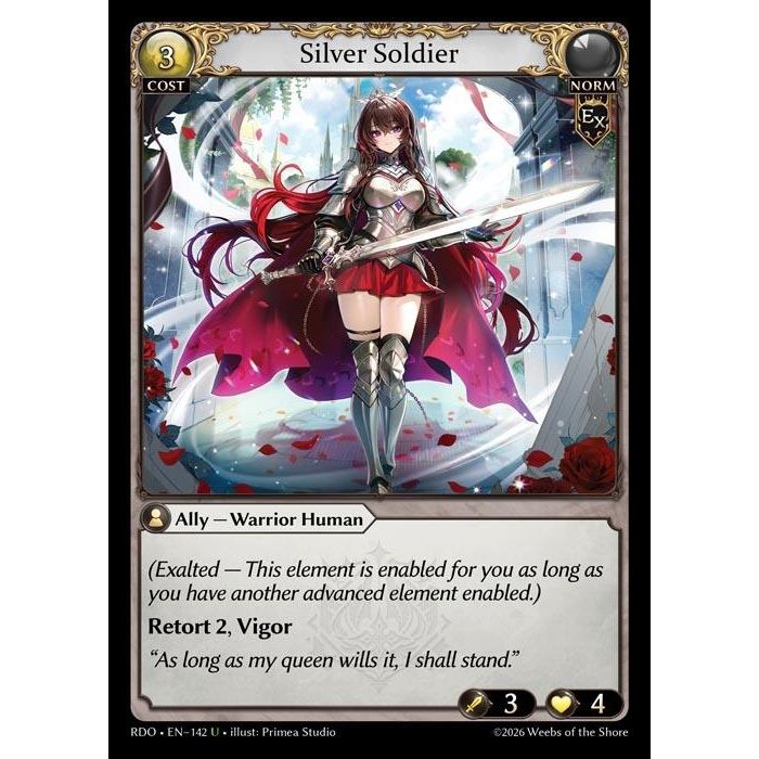Image for Silver Soldier (142) (Radiant Origins) - Grand Archive TCG