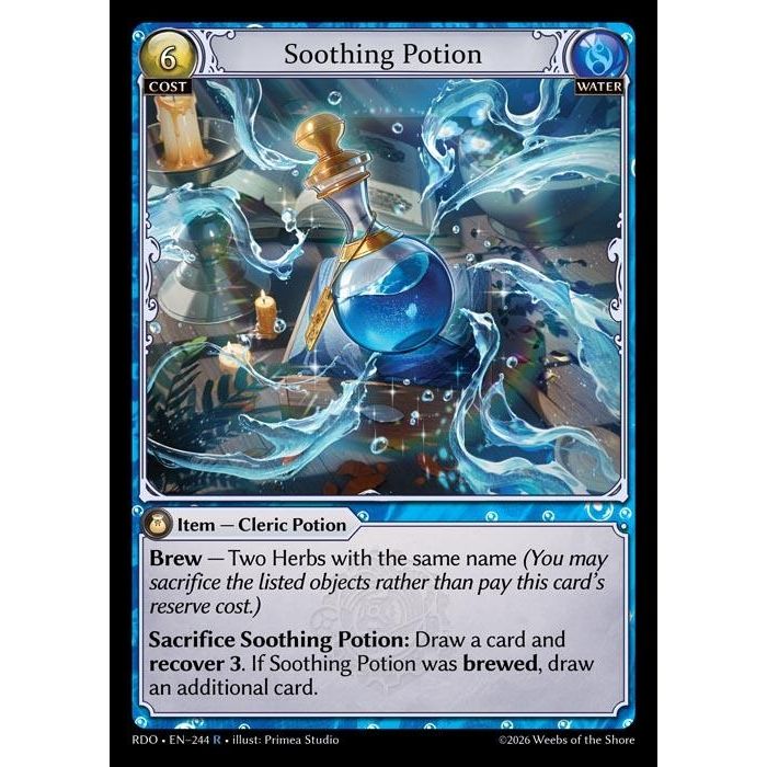 Image for Soothing Potion (244) (Radiant Origins) - Grand Archive TCG
