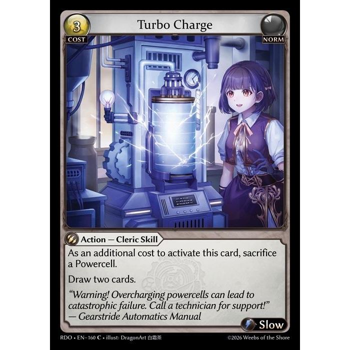 Image for Turbo Charge (160) (Radiant Origins) - Grand Archive TCG