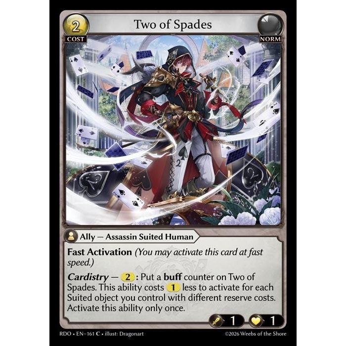 Image for Two of Spades (161) (Radiant Origins) - Grand Archive TCG