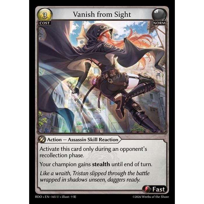 Image for Vanish from Sight (165) (Radiant Origins) - Grand Archive TCG