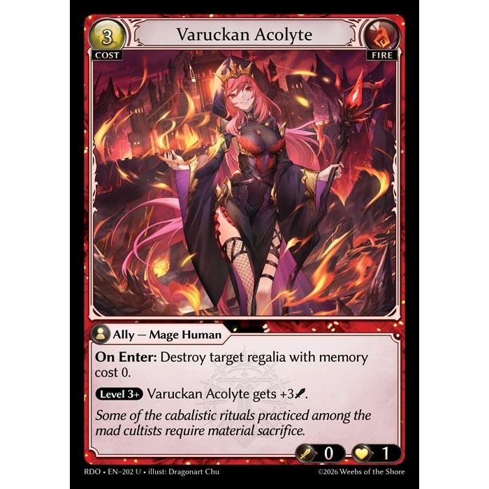 Image for Varuckan Acolyte (202) (Radiant Origins) - Grand Archive TCG