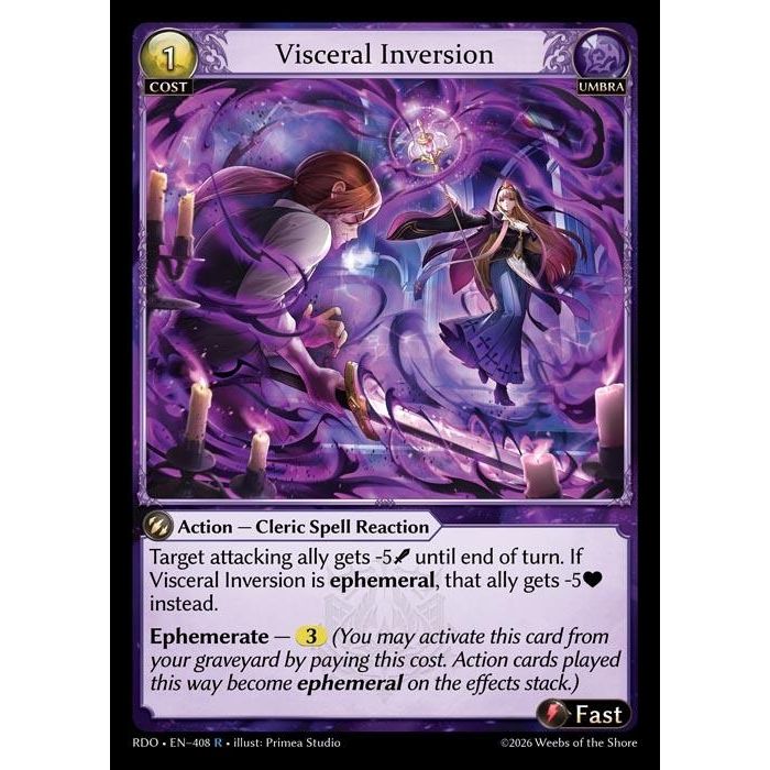 Image for Visceral Inversion (408) (Radiant Origins) - Grand Archive TCG