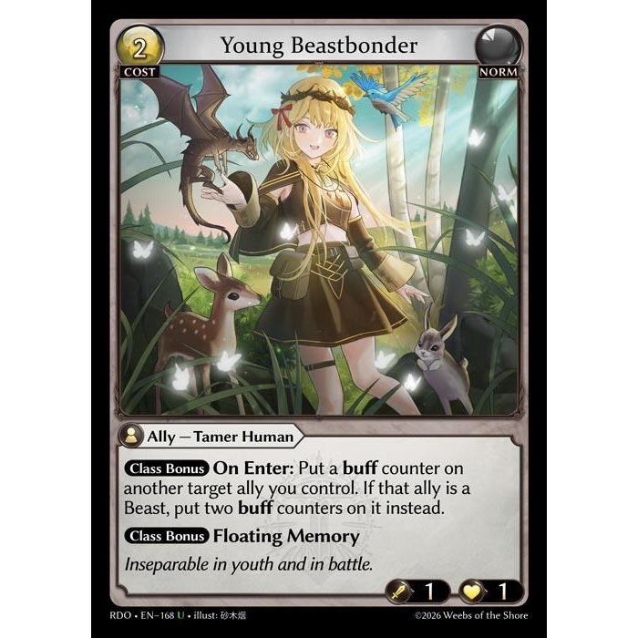 Image for Young Beastbonder (168) (Radiant Origins) - Grand Archive TCG