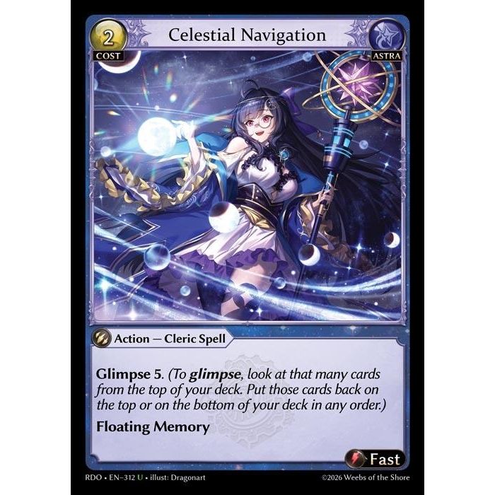 Image for Celestial Navigation (Curio Foil) (312) (Radiant Origins) - Grand Archive TCG
