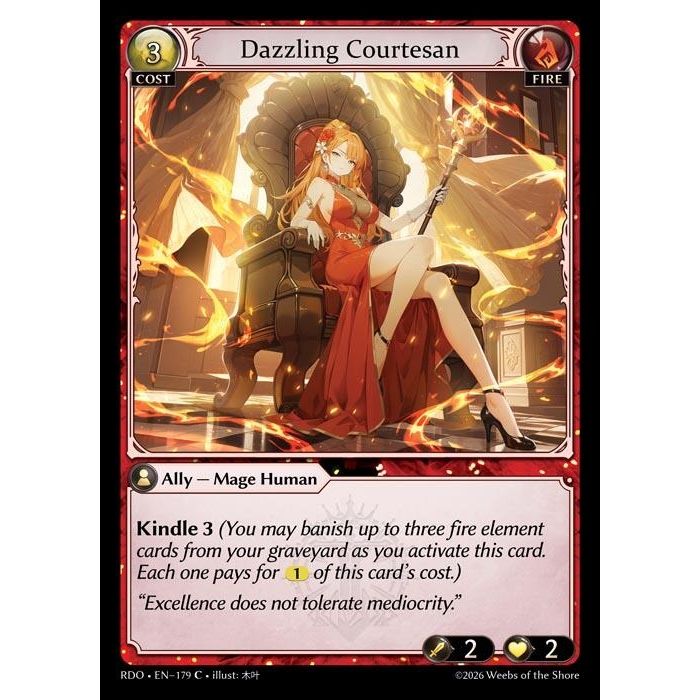Image for Dazzling Courtesan (Curio Foil) (179) (Radiant Origins) - Grand Archive TCG