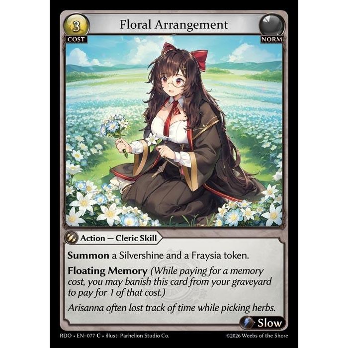 Image for Floral Arrangement (Curio Foil) (077) (Radiant Origins) - Grand Archive TCG