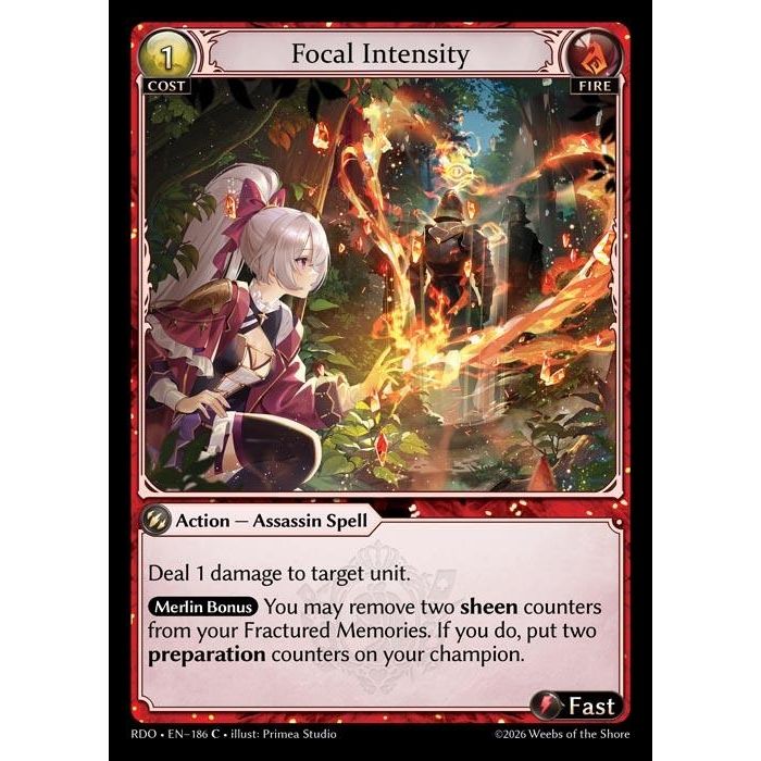 Image for Focal Intensity (Curio Foil) (186) (Radiant Origins) - Grand Archive TCG