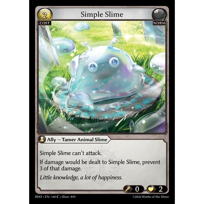 Image for Simple Slime (Curio Foil) (144) (Radiant Origins) - Grand Archive TCG