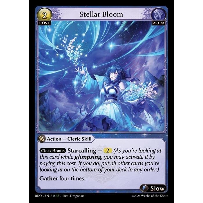 Image for Stellar Bloom (Curio Foil) (318) (Radiant Origins) - Grand Archive TCG