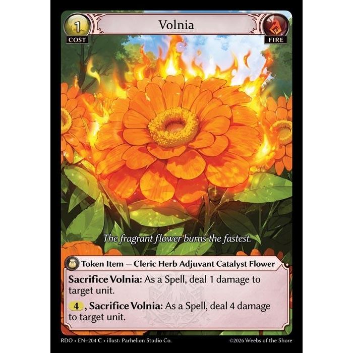 Image for Volnia (Curio Foil) (204) (Radiant Origins) - Grand Archive TCG