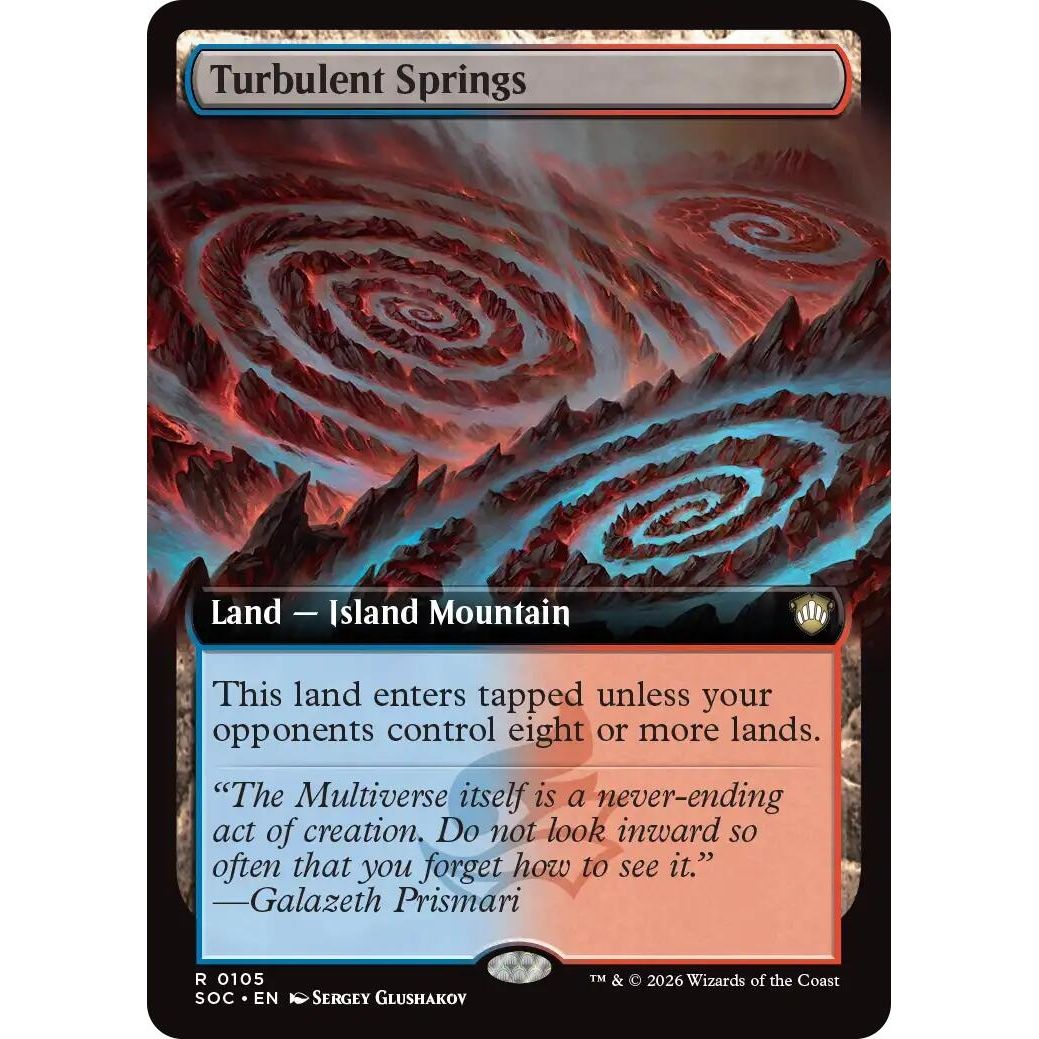 Turbulent Springs (Extended Art) (105) (Secrets of Strixhaven) - PokeBox USA