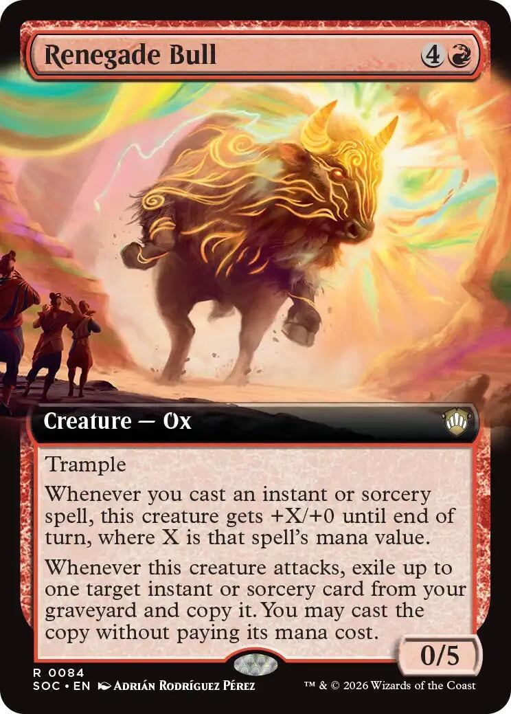 Renegade Bull (Extended Art) (84) (Secrets of Strixhaven) - PokeBox USA