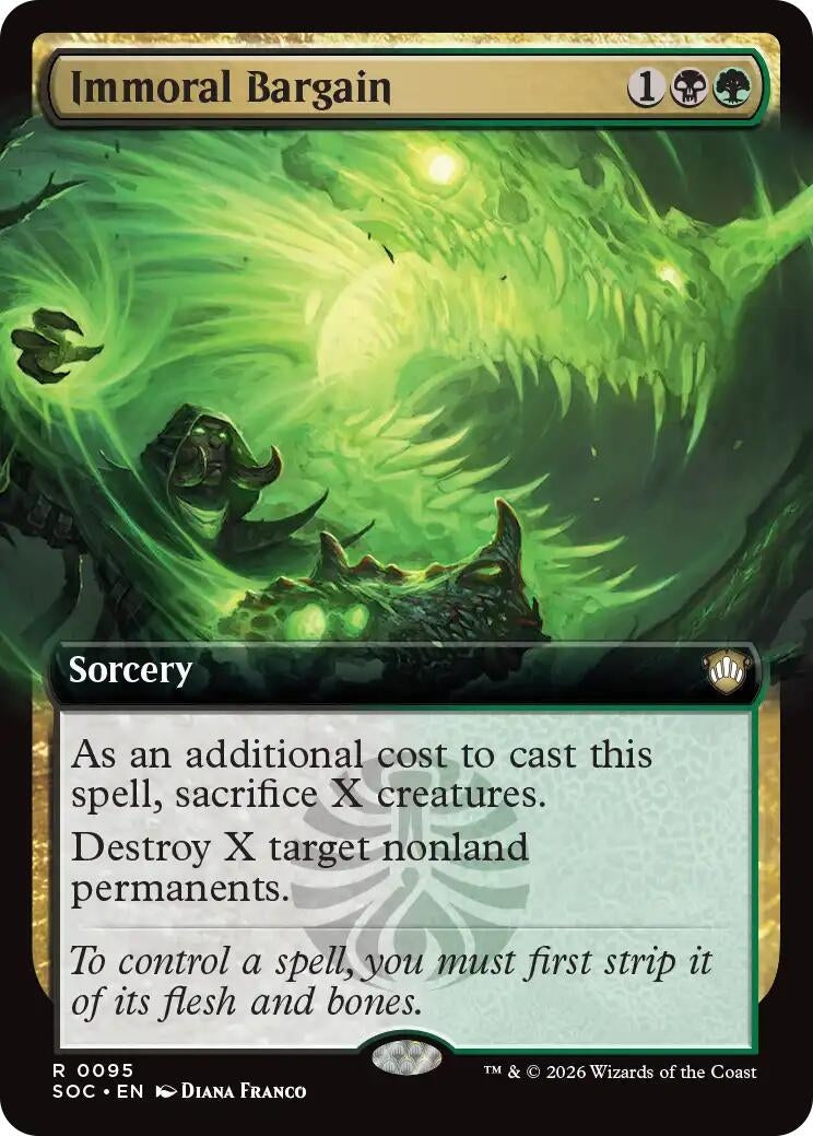 Immoral Bargain (Extended Art) (95) (Secrets of Strixhaven)