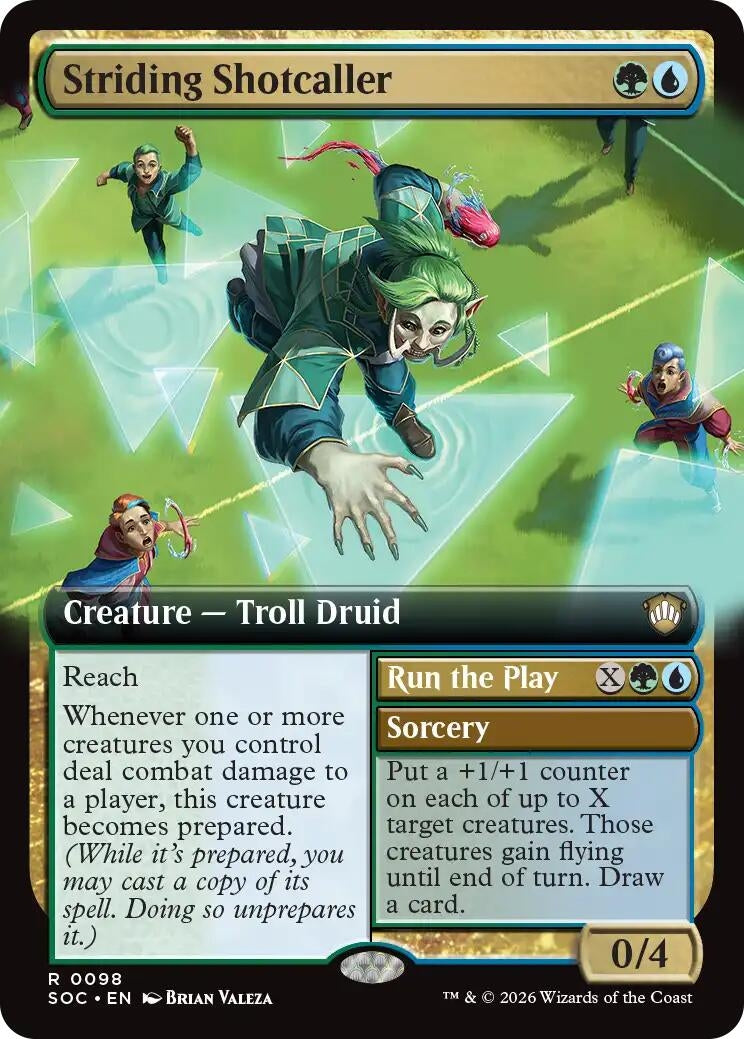 Striding Shotcaller (Extended Art) (98) (Secrets of Strixhaven) - PokeBox USA