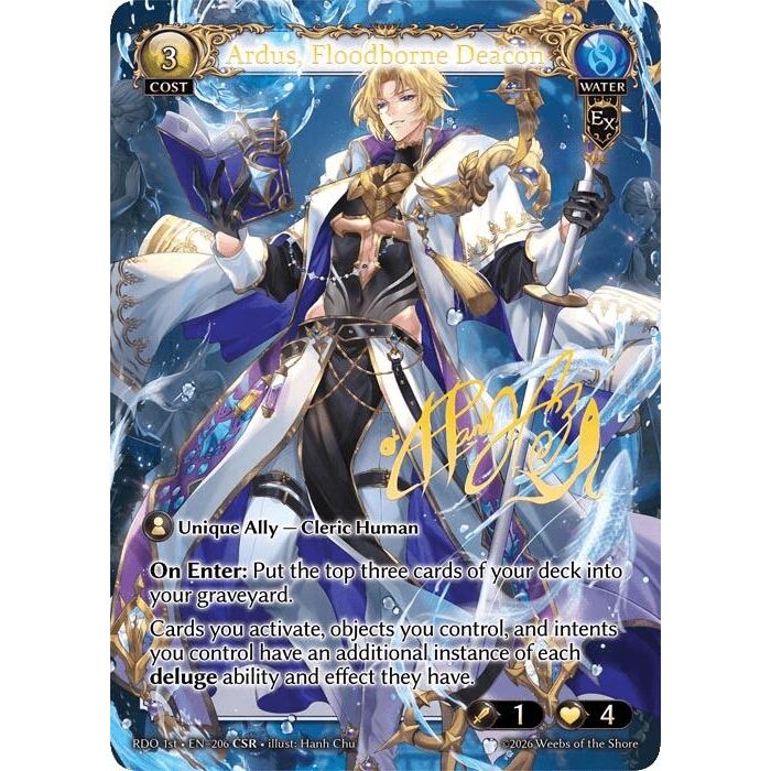 Image for Ardus, Floodborne Deacon (CSR) (206) (Radiant Origins) - Grand Archive TCG