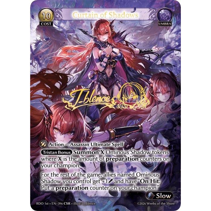 Image for Curtain of Shadows (CSR) (396) (Radiant Origins) - Grand Archive TCG