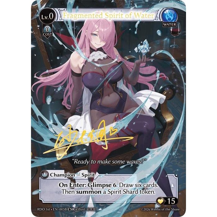 Image for Fragmented Spirit of Water (005B) (005B) (Radiant Origins) - Grand Archive TCG