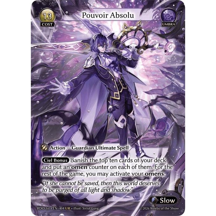 Image for Pouvoir Absolu (404) (Radiant Origins) - Grand Archive TCG