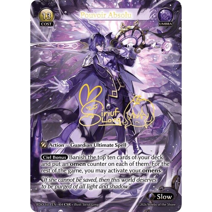Image for Pouvoir Absolu (CSR) (404) (Radiant Origins) - Grand Archive TCG