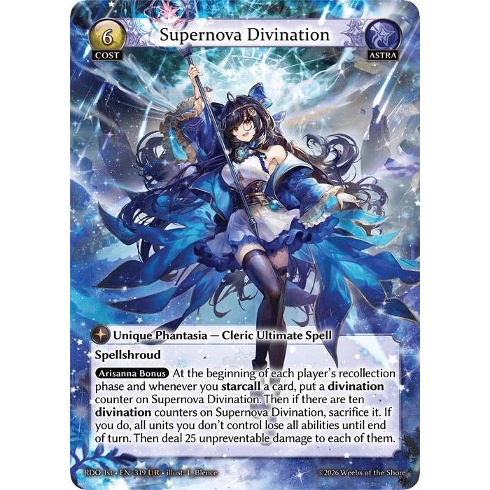 Image for Supernova Divination (319) (Radiant Origins) - Grand Archive TCG