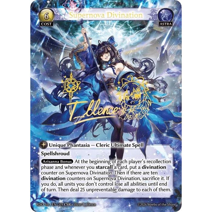 Image for Supernova Divination (CSR) (319) (Radiant Origins) - Grand Archive TCG