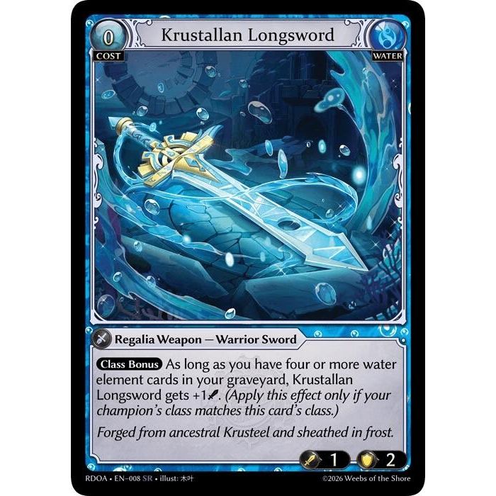 Image for Krustallan Longsword (008) (Radiant Origins) - Grand Archive TCG
