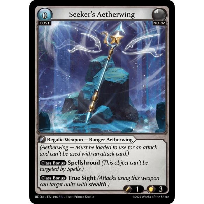 Image for Seeker's Aetherwing (016) (Radiant Origins) - Grand Archive TCG