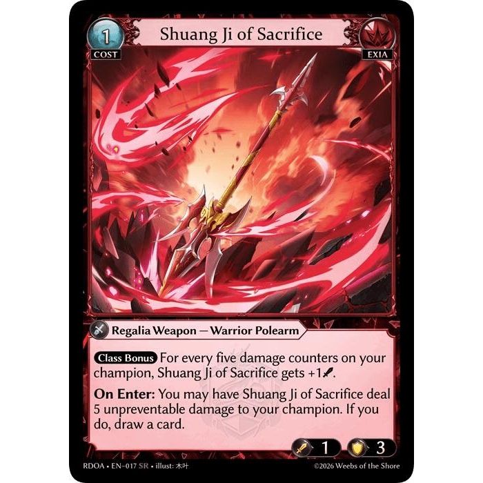 Image for Shuang Ji of Sacrifice (017) (Radiant Origins) - Grand Archive TCG
