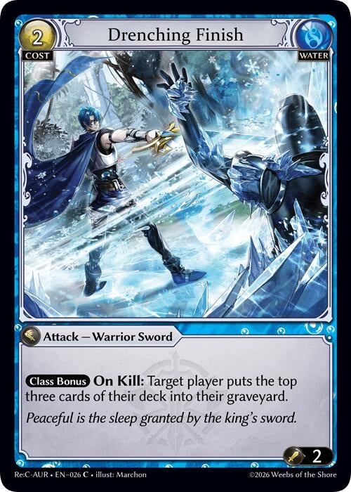 Image for Drenching Finish (026) (Mordred Re: Collection, Aurelian Regent) (AURR) - Grand Archive TCG